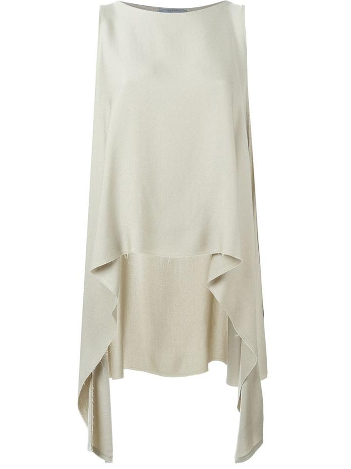Dusan 'mantellina' Top, Women's, Nude/neutrals, Silk/cotton