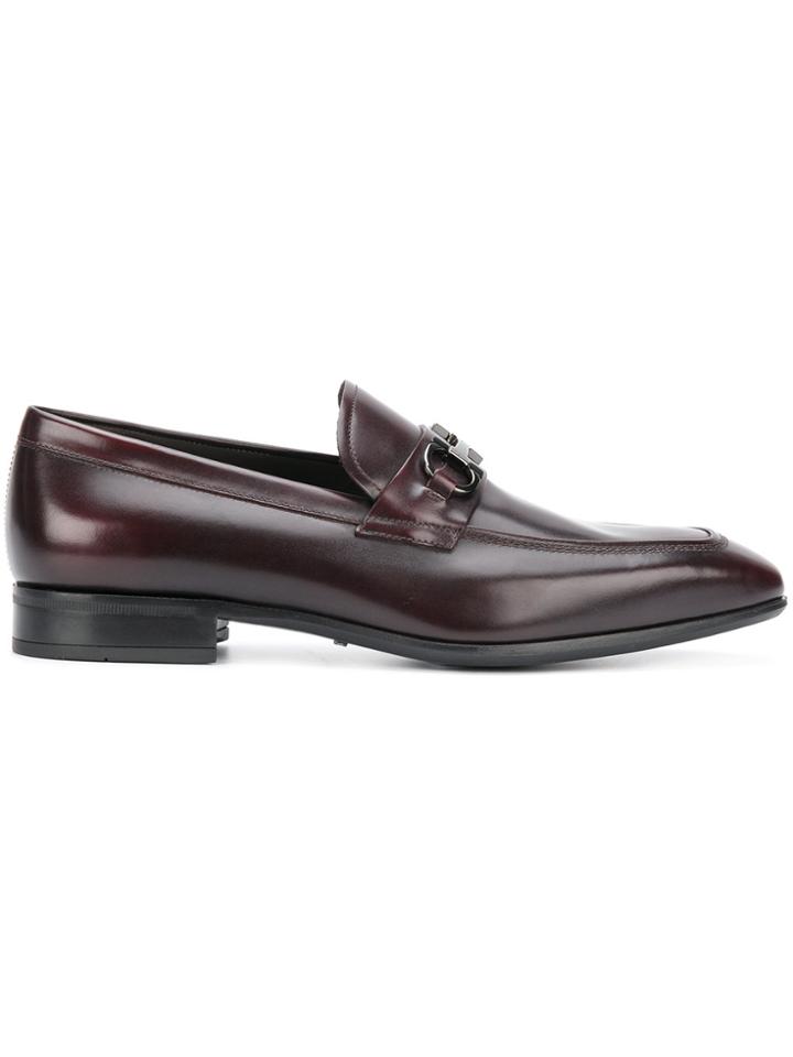 Salvatore Ferragamo Gancio Bit Loafers - Brown