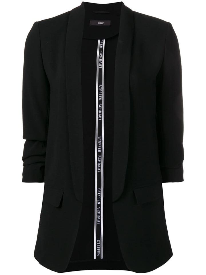 Steffen Schraut Shawl Lapel Blazer - Black