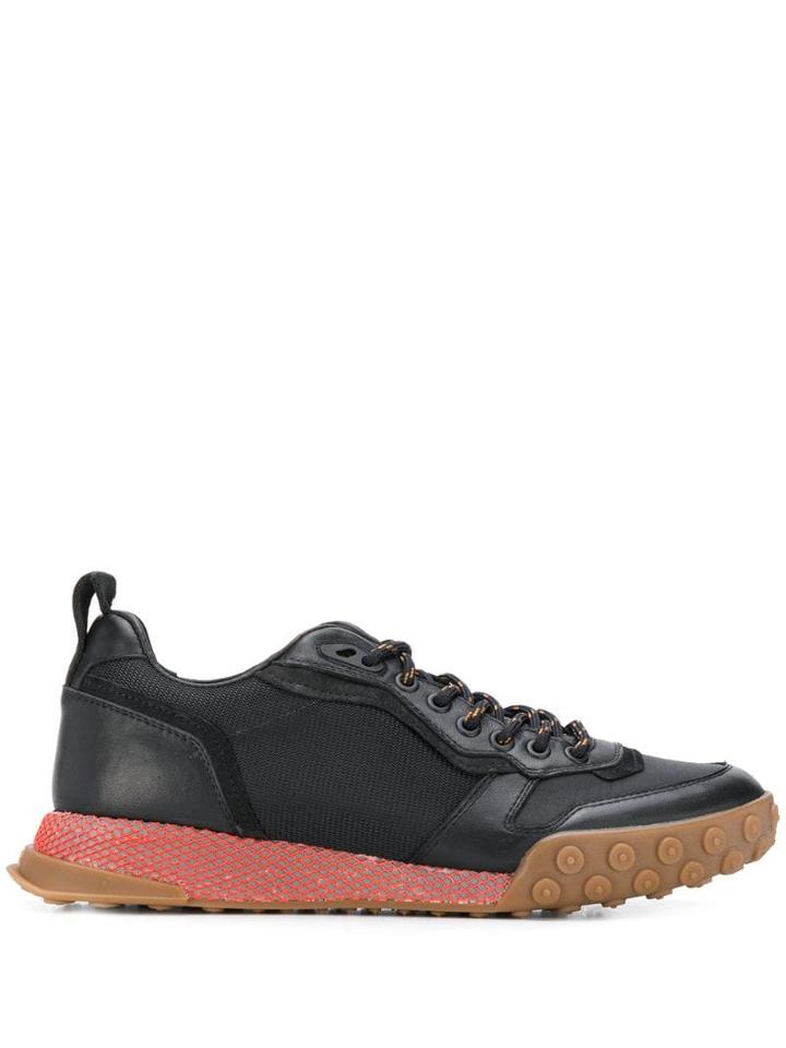 Lanvin Panelled Low-top Sneakers - Black