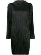 Pleats Please Issey Miyake Micro-pleated Dress - Black