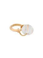 Marni Structured Glass Ring - Gold