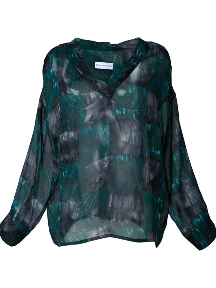 Scanlan Theodore Printed Chiffon Blouse