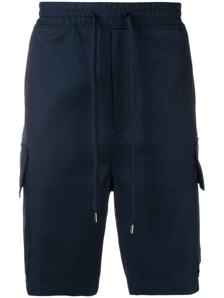 Neil Barrett Drop-crotch Shorts - Blue