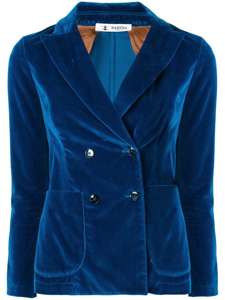Barena Dalia Loredana Velvet Jacket - Blue