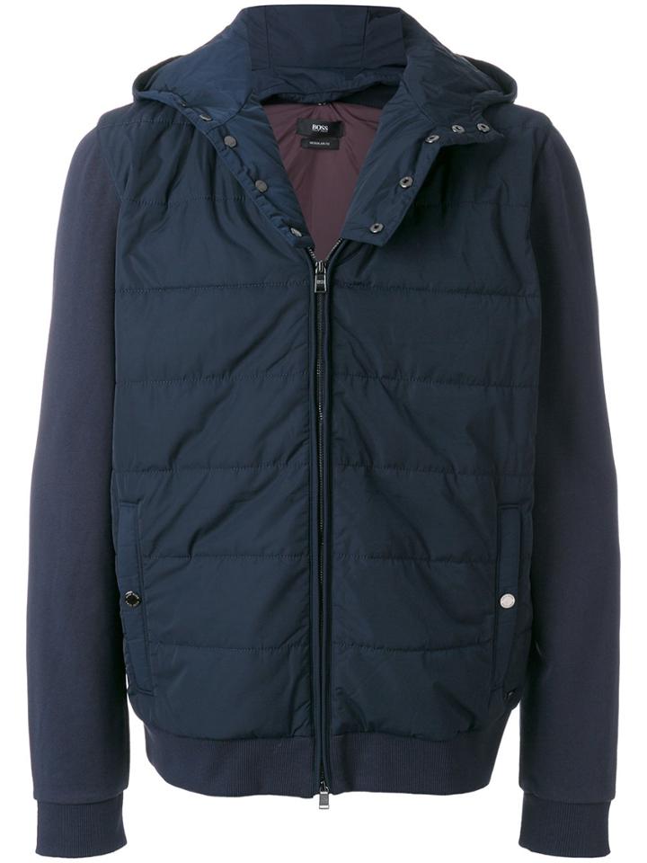 Boss Hugo Boss Hooded Padded Jacket - Blue