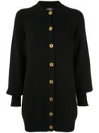 Chanel Pre-owned Longline Cashmere Cardigan - Black