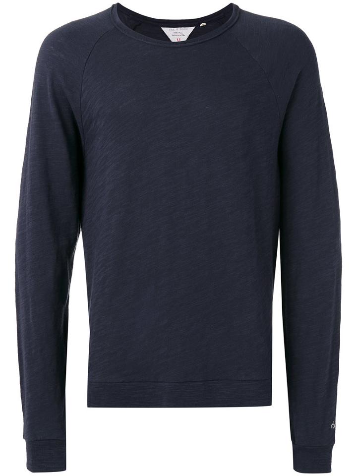 Rag & Bone /jean Slim-fit Sweatshirt, Men's, Size: Large, Blue, Cotton