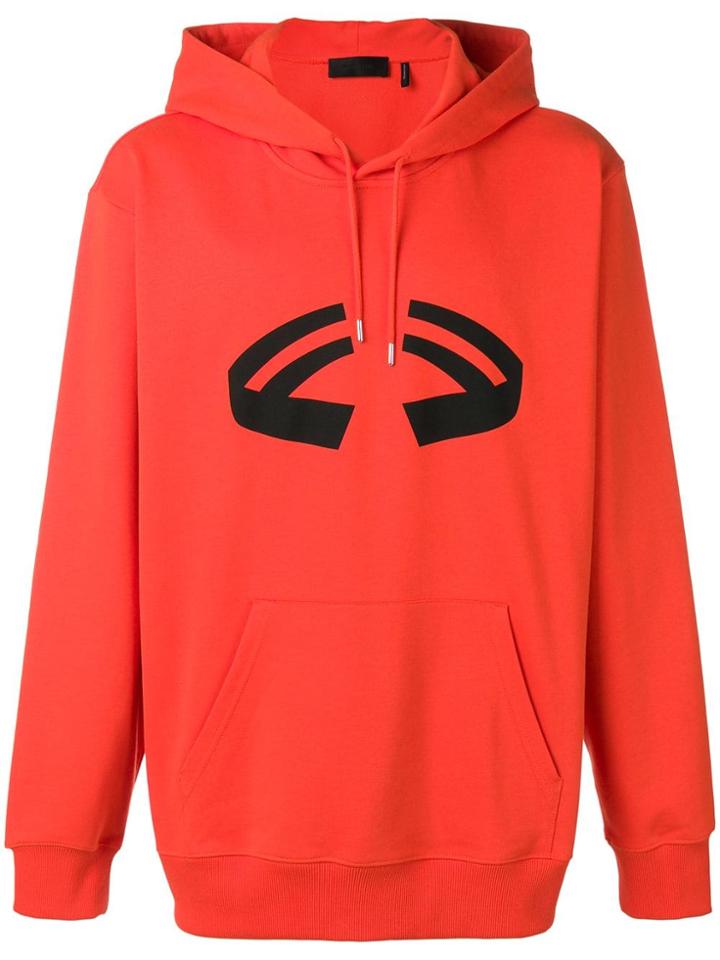 Helmut Lang Halloween Printed Hoodie - Orange