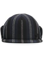 Maison Michel Striped Cap, Women's, Size: Large, Cotton/wool