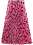 Gucci Iridescent Bow Lurex Pleated Skirt - Pink & Purple