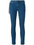 Miu Miu Cropped Skinny Jeans, Women's, Size: 28, Blue, Cotton/spandex/elastane