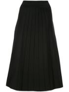 Casasola A-line Pleated Midi Skirt - Black