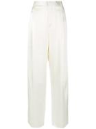 Givenchy High Waisted Wide Leg Trousers - White