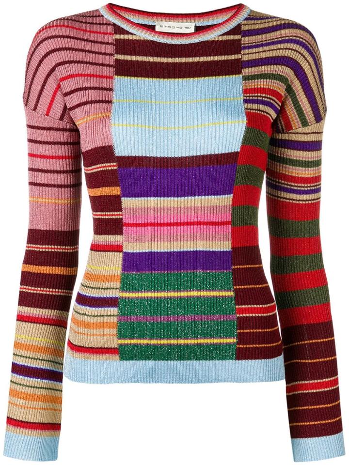 Etro Multi Stripe Top - Multicolour