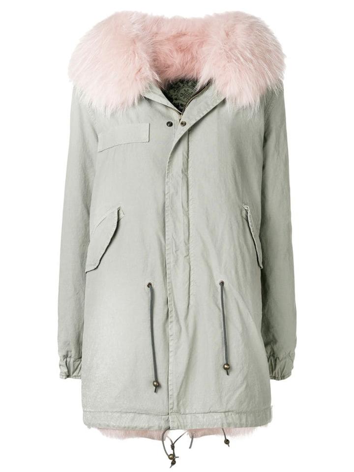 Mr & Mrs Italy Trimmed Hooded Parka - Neutrals