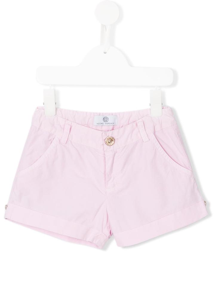 Young Versace - Casual Shorts - Kids - Cotton - 4 Yrs, Toddler Girl's, Pink/purple