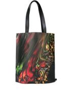 Yohji Yamamoto Flower Print Tote - Black