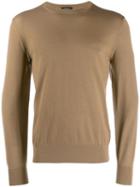 Z Zegna Long Sleeve Jumper - Neutrals