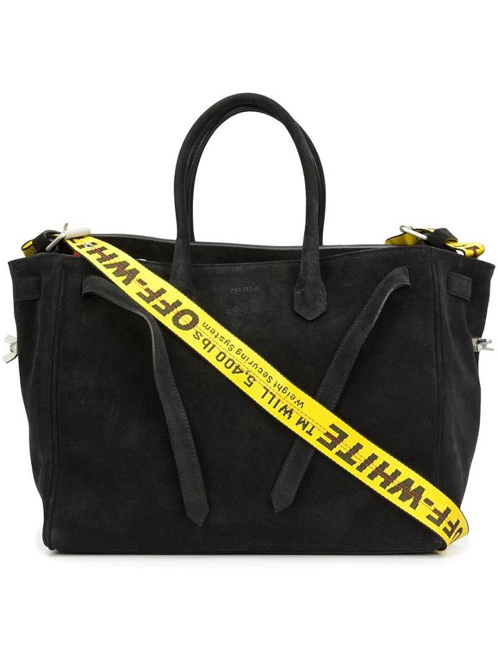 Off-white Double Handle Large Tote, Women's, Black