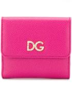 Dolce & Gabbana Crystal Embellished Logo Wallet - Pink