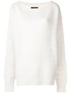 Amiri Oversized Knit Sweater - White