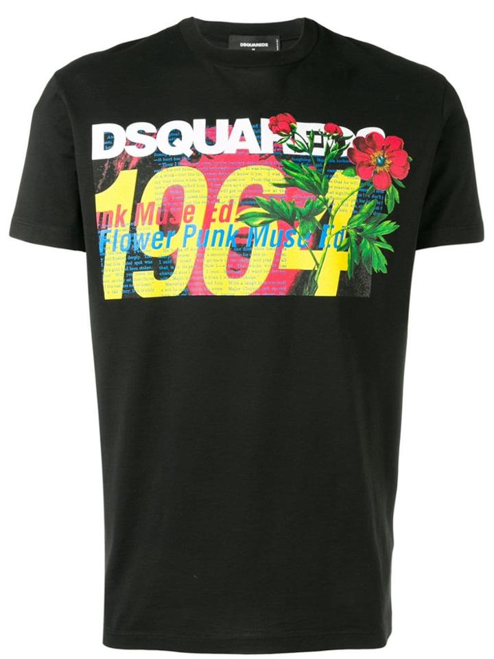Dsquared2 964 Printed T-shirt - Black