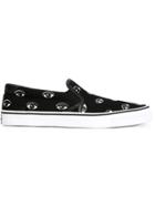 Kenzo Eye Print Slip-on Sneakers - Black