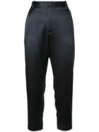 Nili Lotan High-waisted Cropped Trousers - Blue