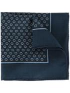 Dolce & Gabbana Floral Dotted Square Scarf - Blue