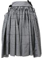 Comme Des Garçons Tricot Checked Full Skirt