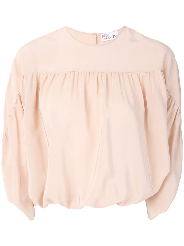 Red Valentino Peasant Blouse - Pink & Purple