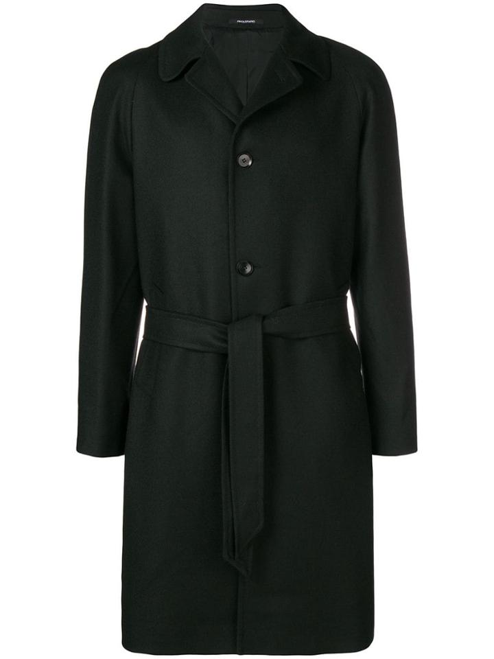 Tagliatore Boxy Single-breasted Coat - Black