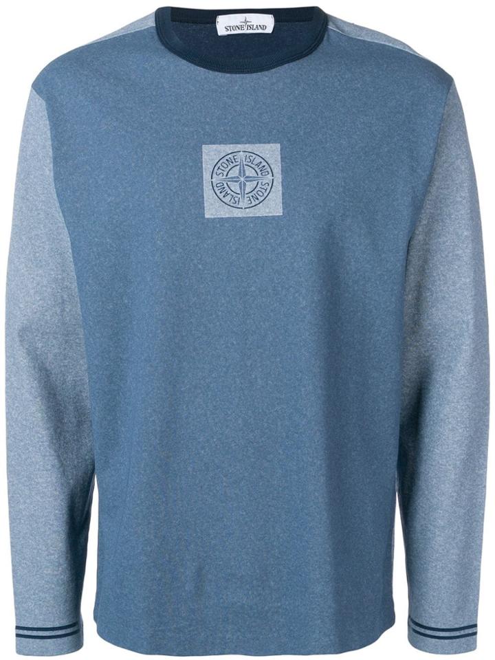 Stone Island Logo Jersey Top - Blue