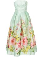 Bambah Lotus Sweetheart Dress - Green