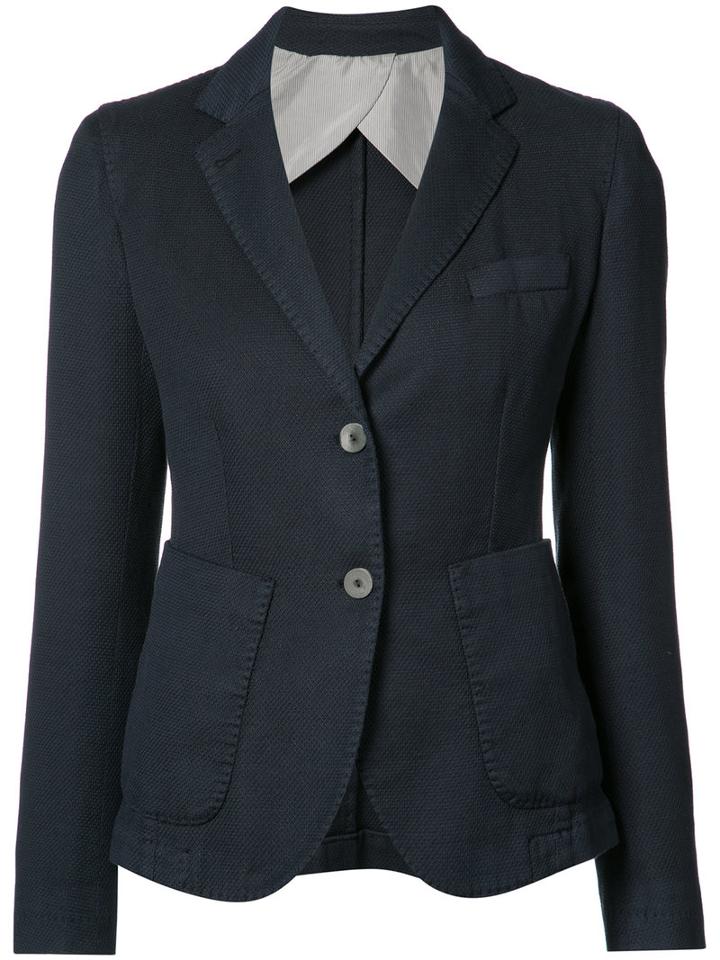 Fabiana Filippi - Lightweight Blazer - Women - Cotton/linen/flax - 40, Blue, Cotton/linen/flax