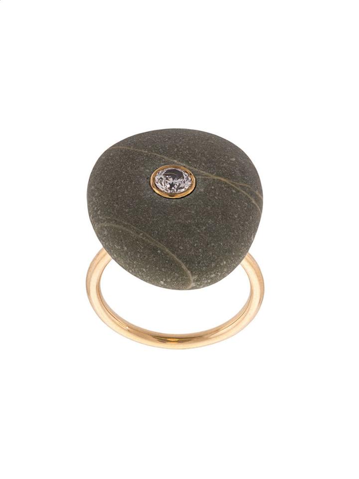 Cvc Stones Crystal Embellished Ring - Green