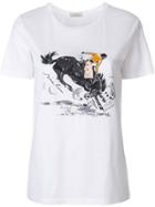 Nina Ricci Horse Print T-shirt - White