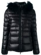 Duvetica Fur Trim Padded Jacket, Women's, Size: 48, Black, Polyamide/feather Down