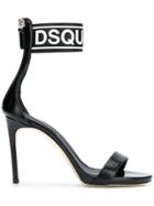 Dsquared2 Logo Ankle Strap Sandals - Black