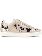 Moa Master Of Arts Mickey Mouse Print Sneakers - Metallic
