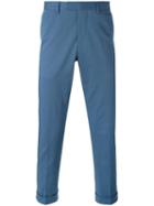 Gucci Slim Fit Chino Trousers, Men's, Size: 48, Blue, Cotton/spandex/elastane/viscose