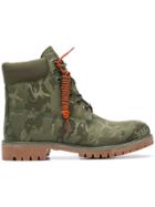 Timberland Camouflage Lace-up Boots - Green