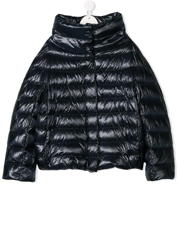 Herno Kids Teen Classic Puffer Jacket - Blue