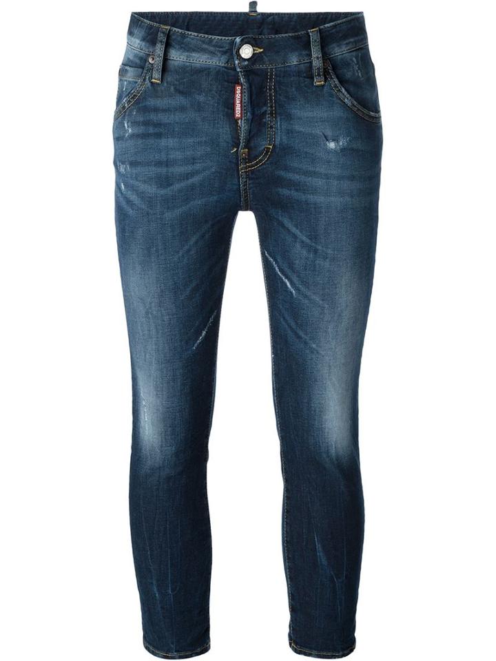 Dsquared2 'cool Girl' Cropped Jeans, Size: 42, Cotton/spandex/elastane