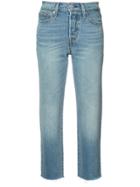 Levi's Straight Cropped Jeans - Blue
