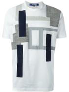 Junya Watanabe Comme Des Garçons Man Patchwork T-shirt, Men's, Size: Medium, White, Cotton/polyester