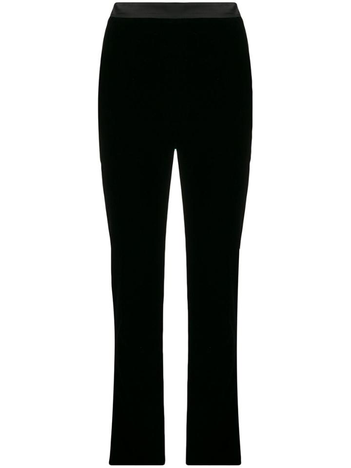 David Koma High-waisted Slim-fit Trousers - Black