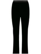 David Koma High-waisted Slim-fit Trousers - Black