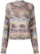 Missoni Fine Knit Turtleneck Sweater - Nude & Neutrals